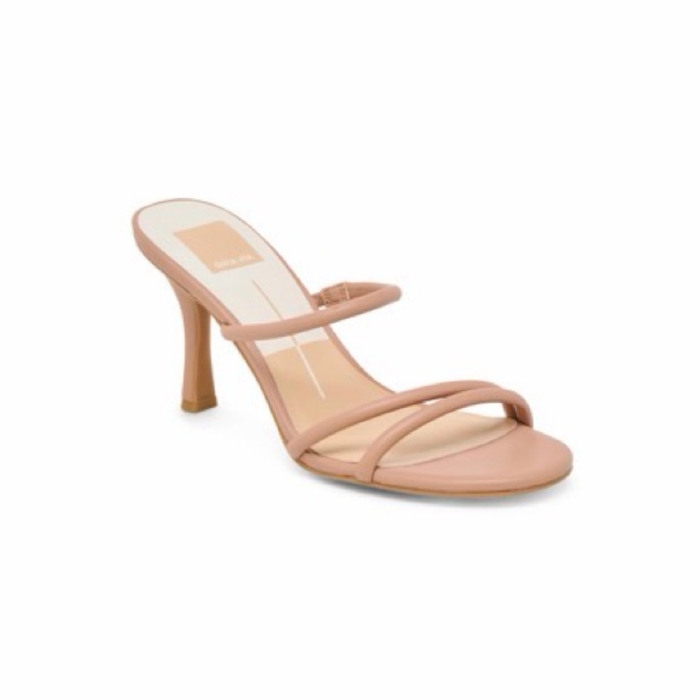 Dolce Vita Tan Lynton Sandal Kitten Heels